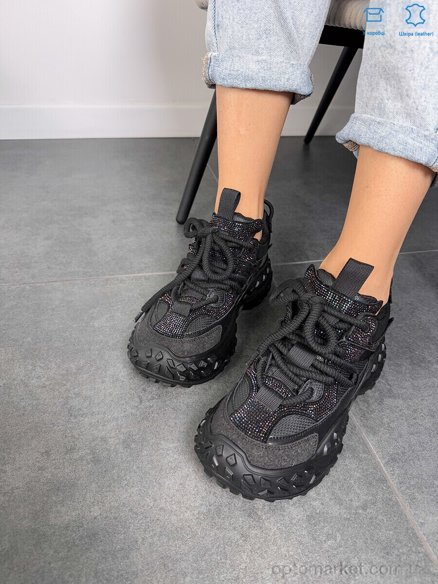 Купить Кросівки жіночі BA1001-1 black Camille чорний, фото 3