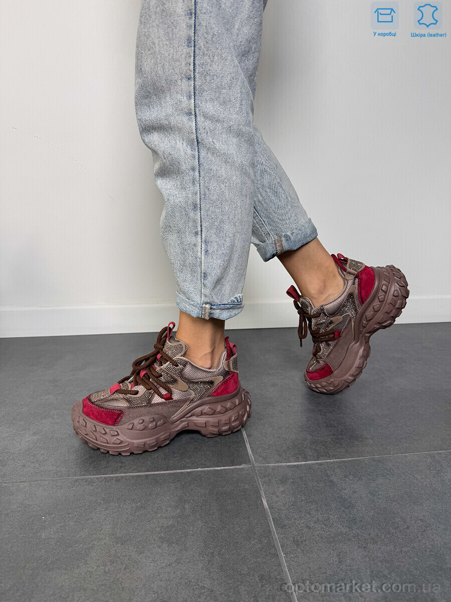 Купить Кросівки жіночі BA1001-1 wine Camille бордовий, фото 3