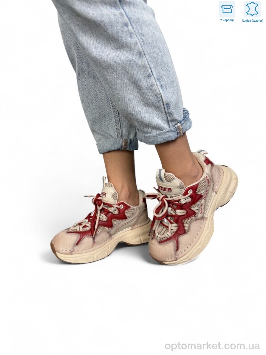 Купить Кросівки жіночі BA1002-1 red Camille бежевий, фото 1