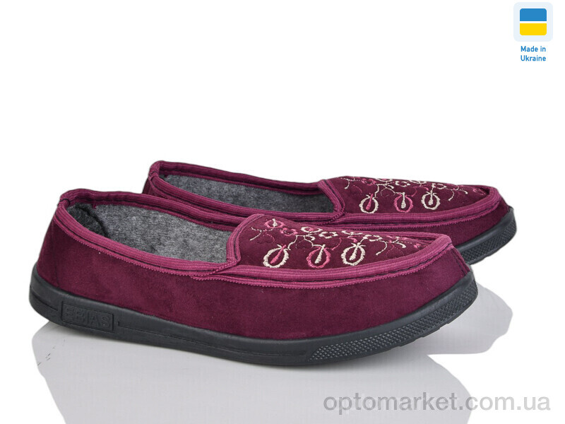 Купить Капці жіночі Бабушка бордо Lot Shoes бордовий, фото 1