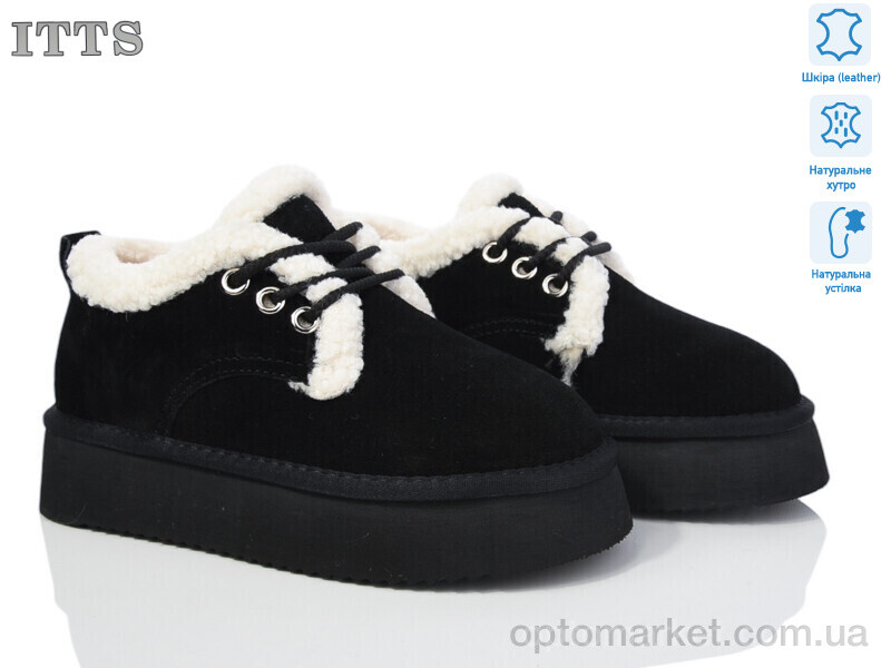 Купить Черевики жіночі BB02-1 ITTS чорний, фото 1