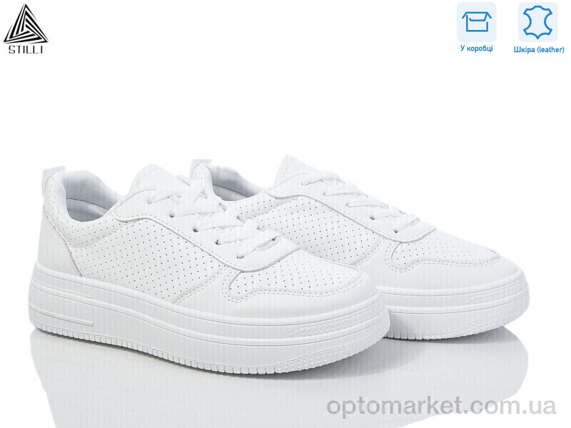 Купить Кросівки жіночі BB370 шкіра Stilli білий, фото 1