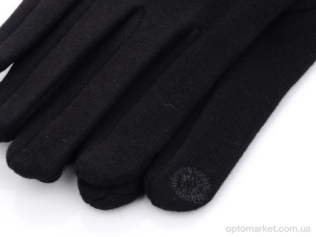 Купить Рукавички жіночі BDR01Ж трикотаж начіс Королева чорний, фото 2