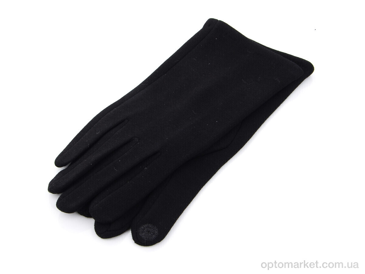 Купить Рукавички жіночі BDR04Ж трикотаж начіс Королева чорний, фото 1