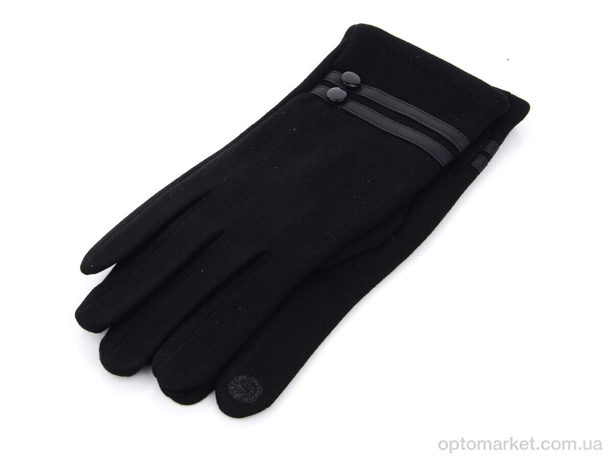 Купить Рукавички жіночі BDR09Ж трикотаж начіс Королева чорний, фото 1