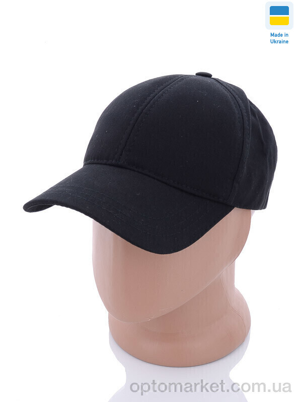 Купить Кепка чоловічі Бейсболка котон однотон чорний STARK чорний, фото 1
