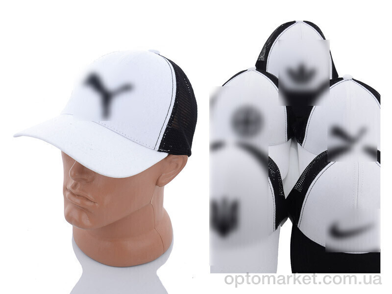 Купить Кепка чоловічі Бейсболка з сіткою та вишивкою 003 mix STARK білий, фото 1