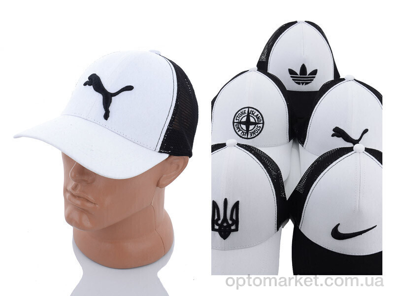 Купить Кепка чоловічі Бейсболка з сіткою та вишивкою 003 mix STARK білий, фото 2