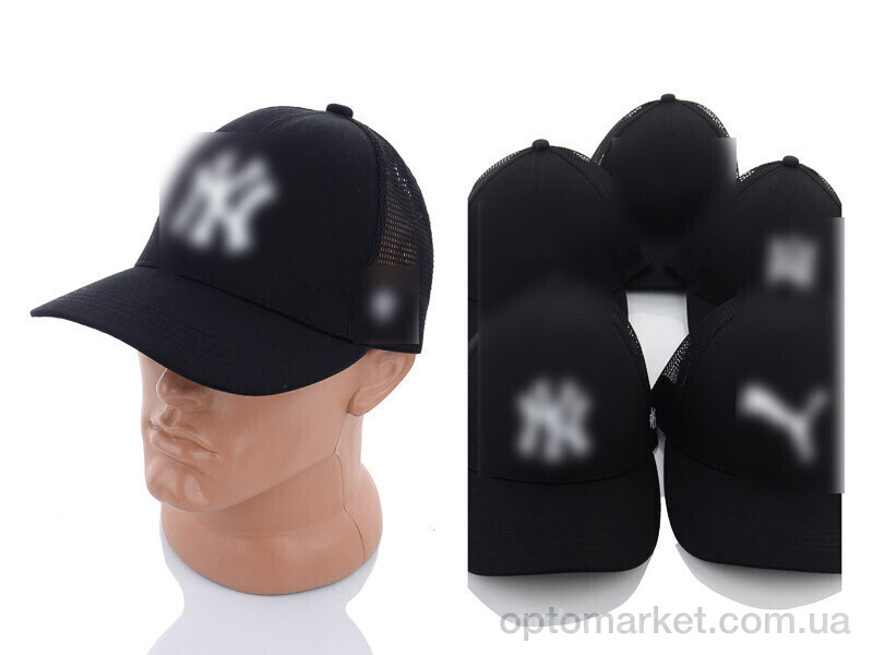 Купить Кепка чоловічі Бейсболка з сіткою та вишивкою 004 mix STARK чорний, фото 1