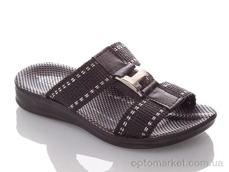 Купить Шльопанці дитячі BH-B-black-white Demur чорний, фото 1