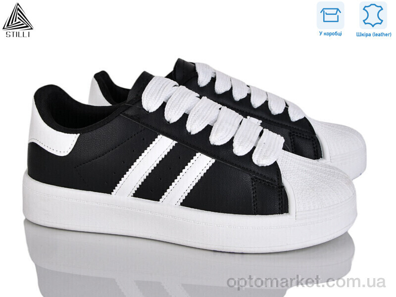 Купить Кросівки жіночі BK10-2 шкіра Stilli чорний, фото 1