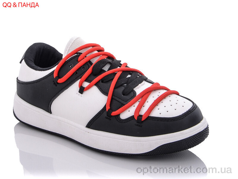 Купить Кросівки жіночі BK75 white-black old QQ shoes чорний, фото 1