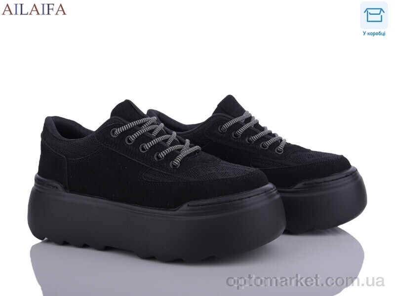Купить Кросівки жіночі BL15-1 Ailaifa чорний, фото 1