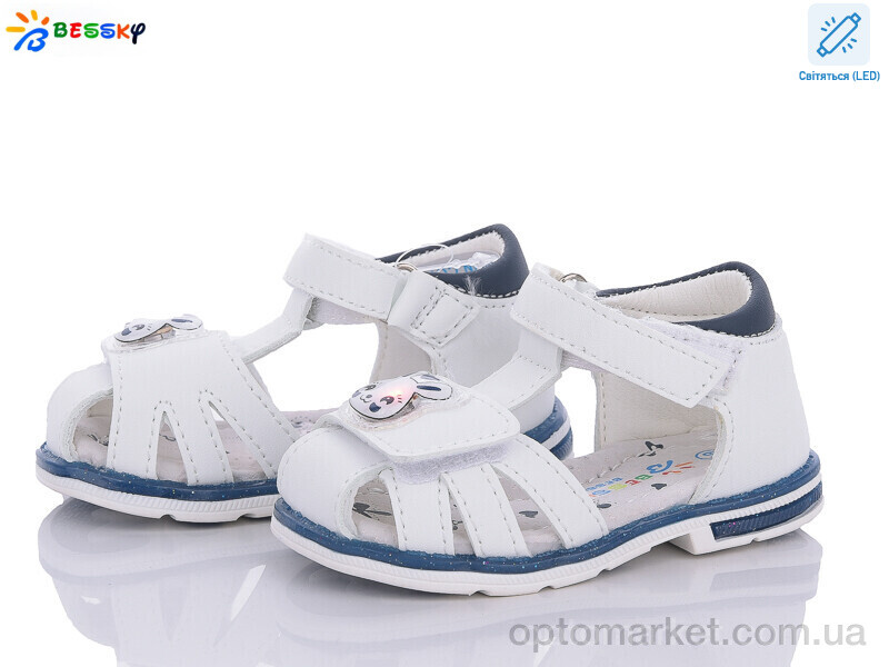 Купить Босоніжки дитячі BL3372-3S LED Bessky білий, фото 1