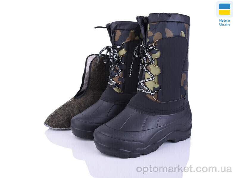 Купить Чоботи з піни чоловічі БМ10 хакі Favorit чорний, фото 2