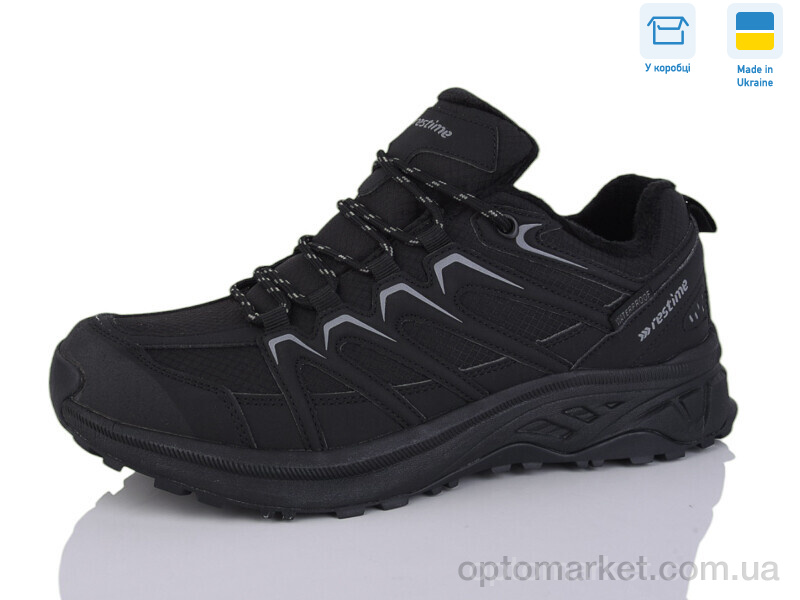 Купить Кросівки чоловічі BMZ25162 black Restime чорний, фото 1