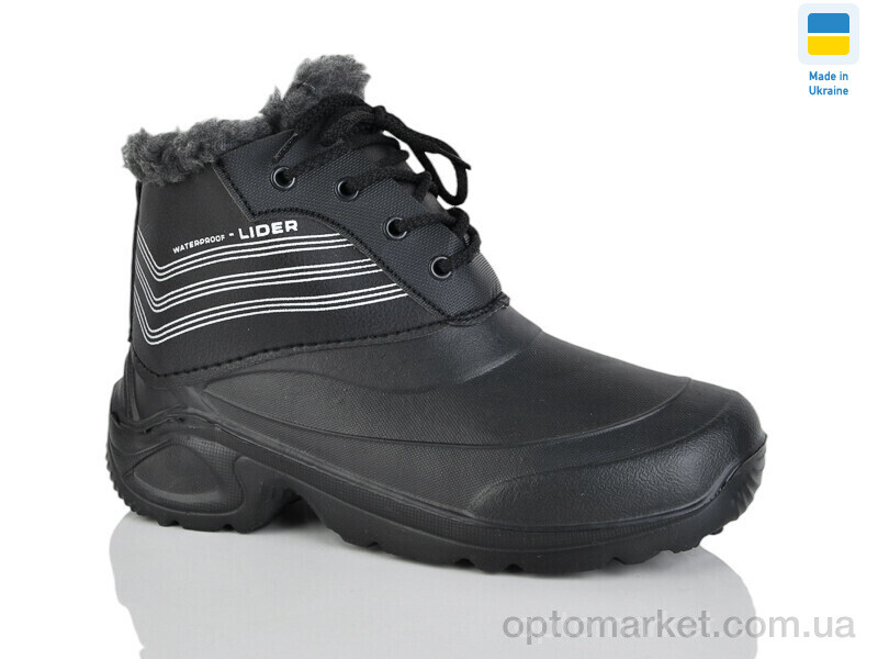 Купить Черевики чоловічі Бот. лідер чорний Lot Shoes чорний, фото 1