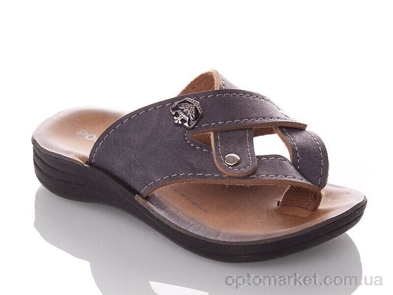 Купить Шльопанці дитячі BPolomax-B-grey Demur сірий, фото 1