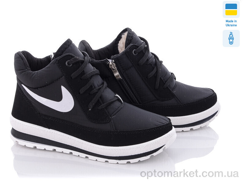 Купить Дутики жіночі B&R Е12 черный б.п. B&R чорний, фото 1