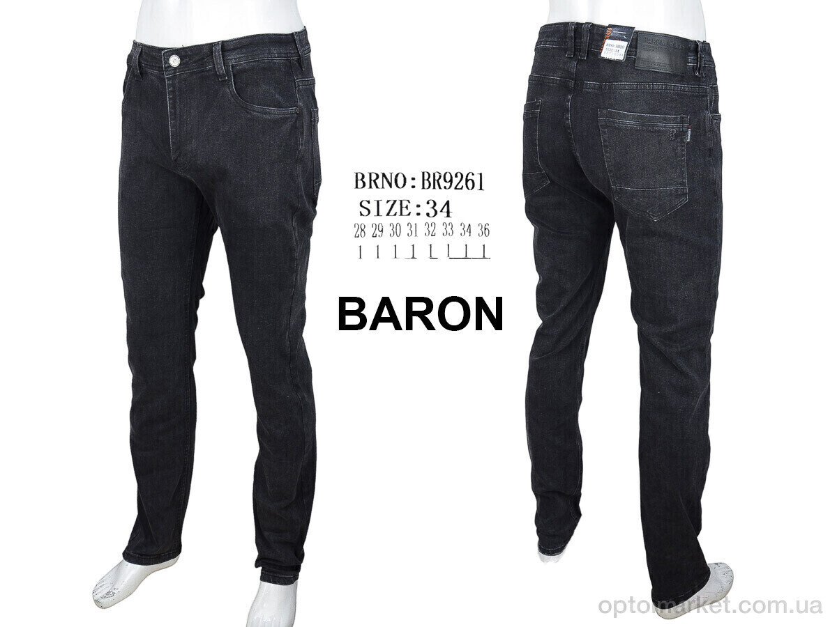 Купить Джинси чоловічі BR9261 Baron сірий, фото 4