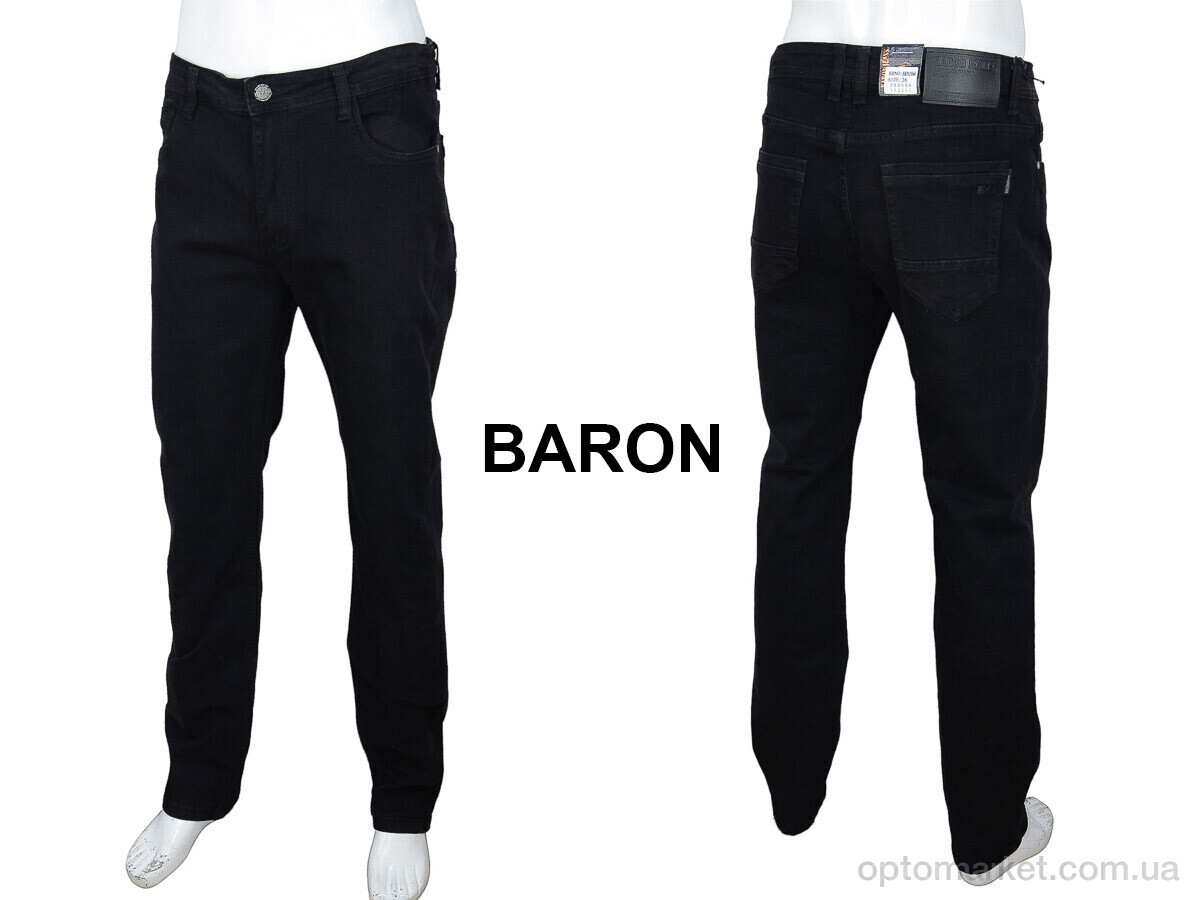 Купить Джинси чоловічі BR9266 Baron чорний, фото 3
