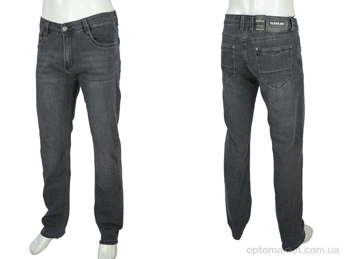 Купить Джинси чоловічі BR9353 Baron сірий, фото 3