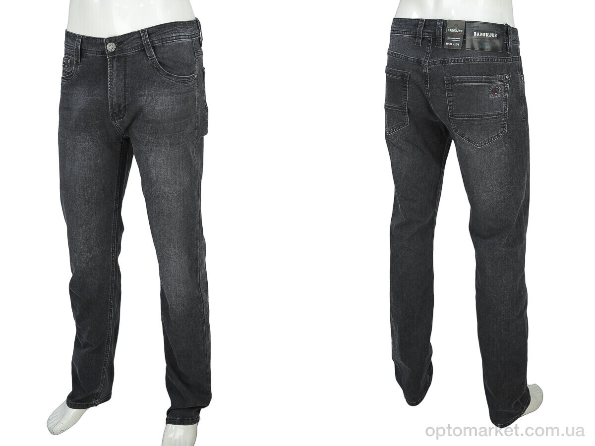Купить Джинси чоловічі BR9355 Baron сірий, фото 3