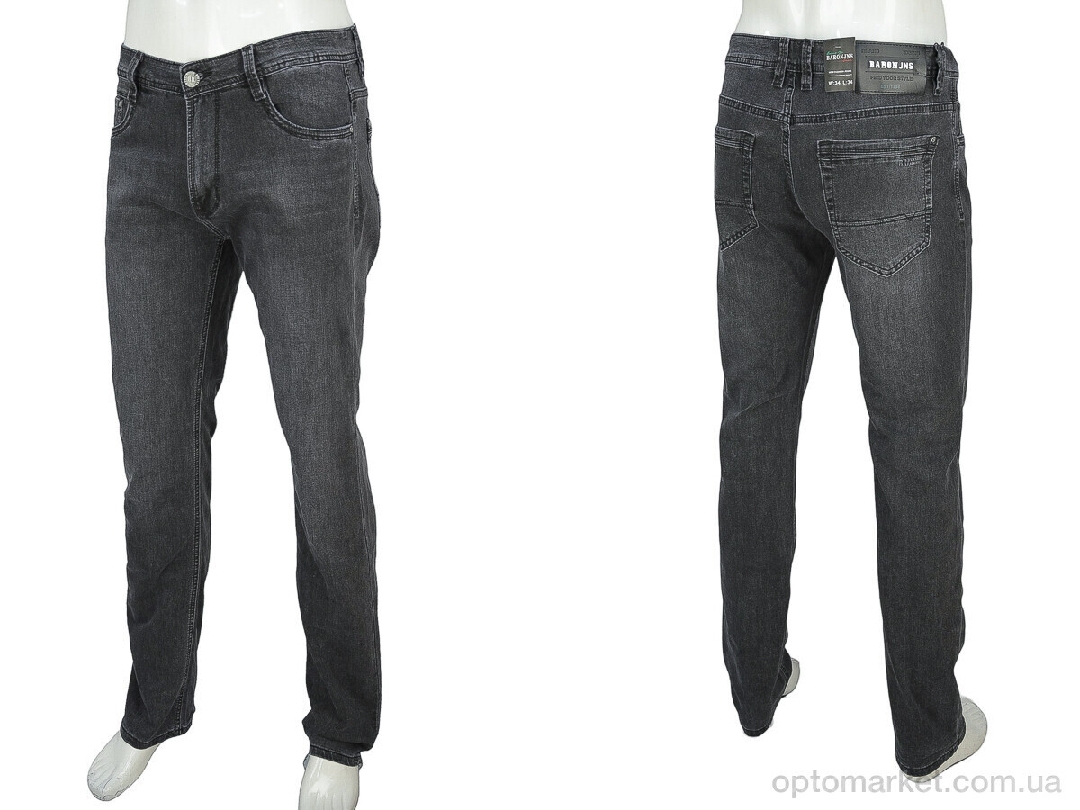 Купить Джинси чоловічі BR9356 Baron сірий, фото 3