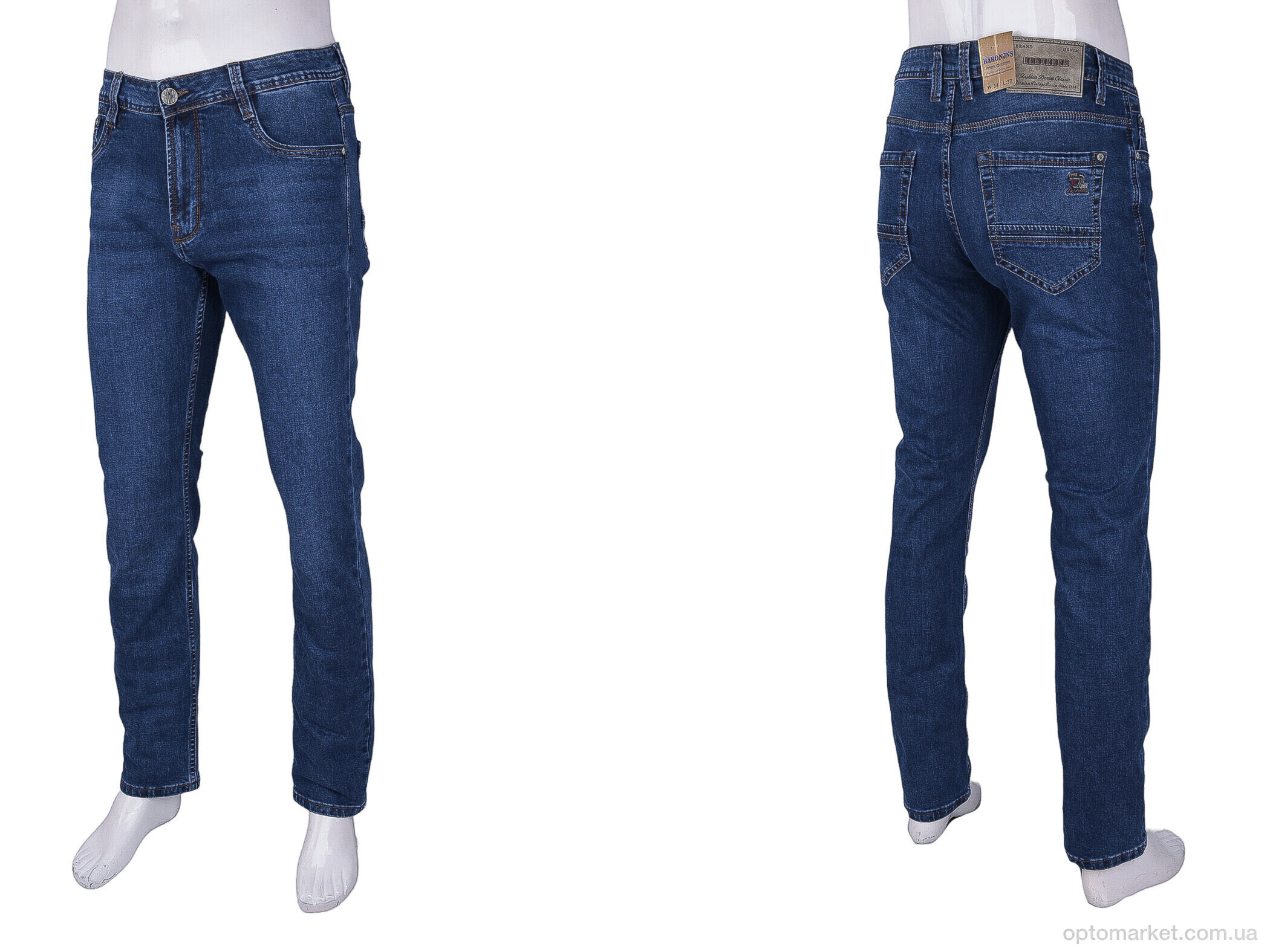 Купить Джинси чоловічі BR9371 Baron синій, фото 3