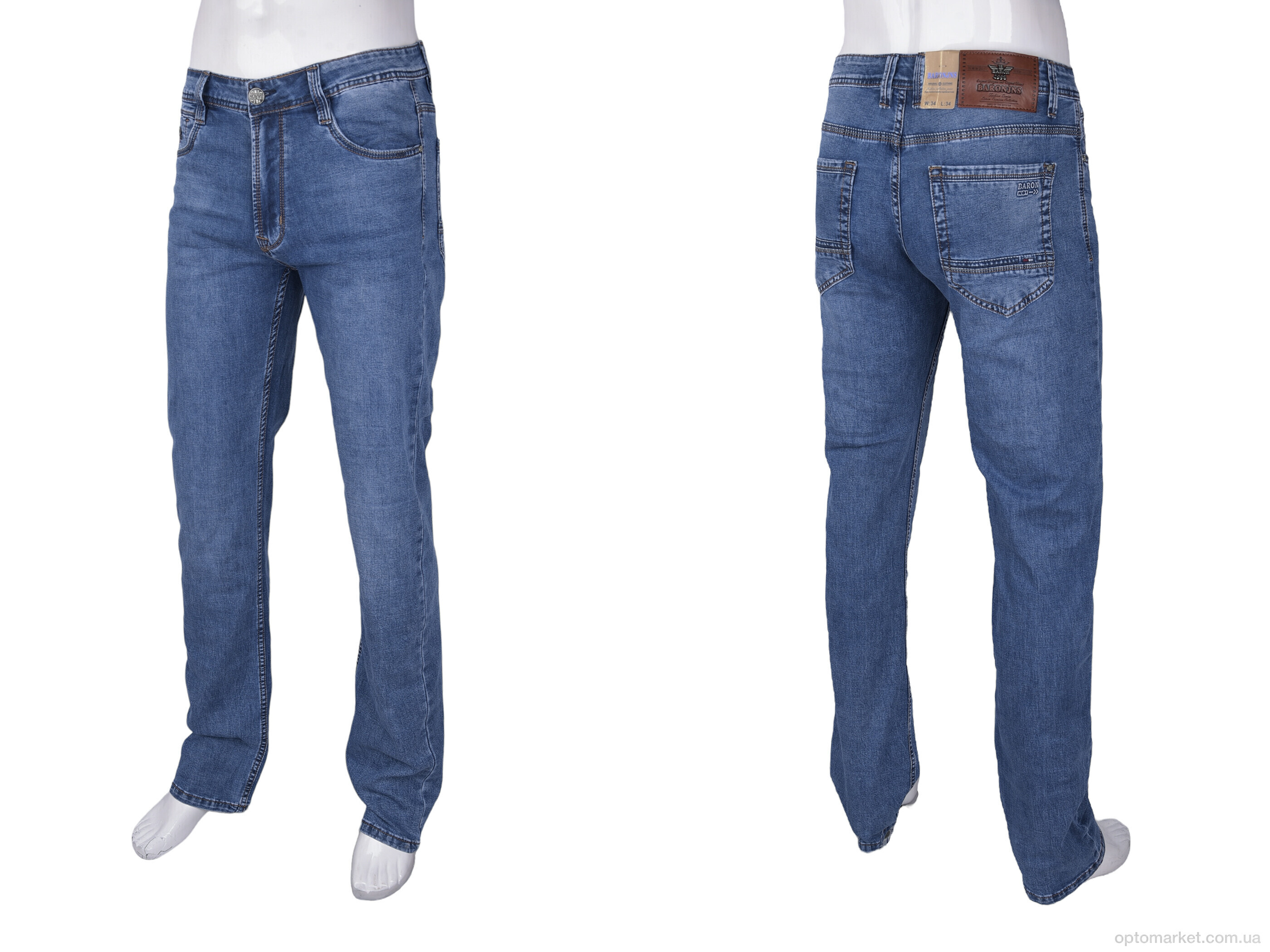 Купить Джинси чоловічі BR9375 Baron синій, фото 3