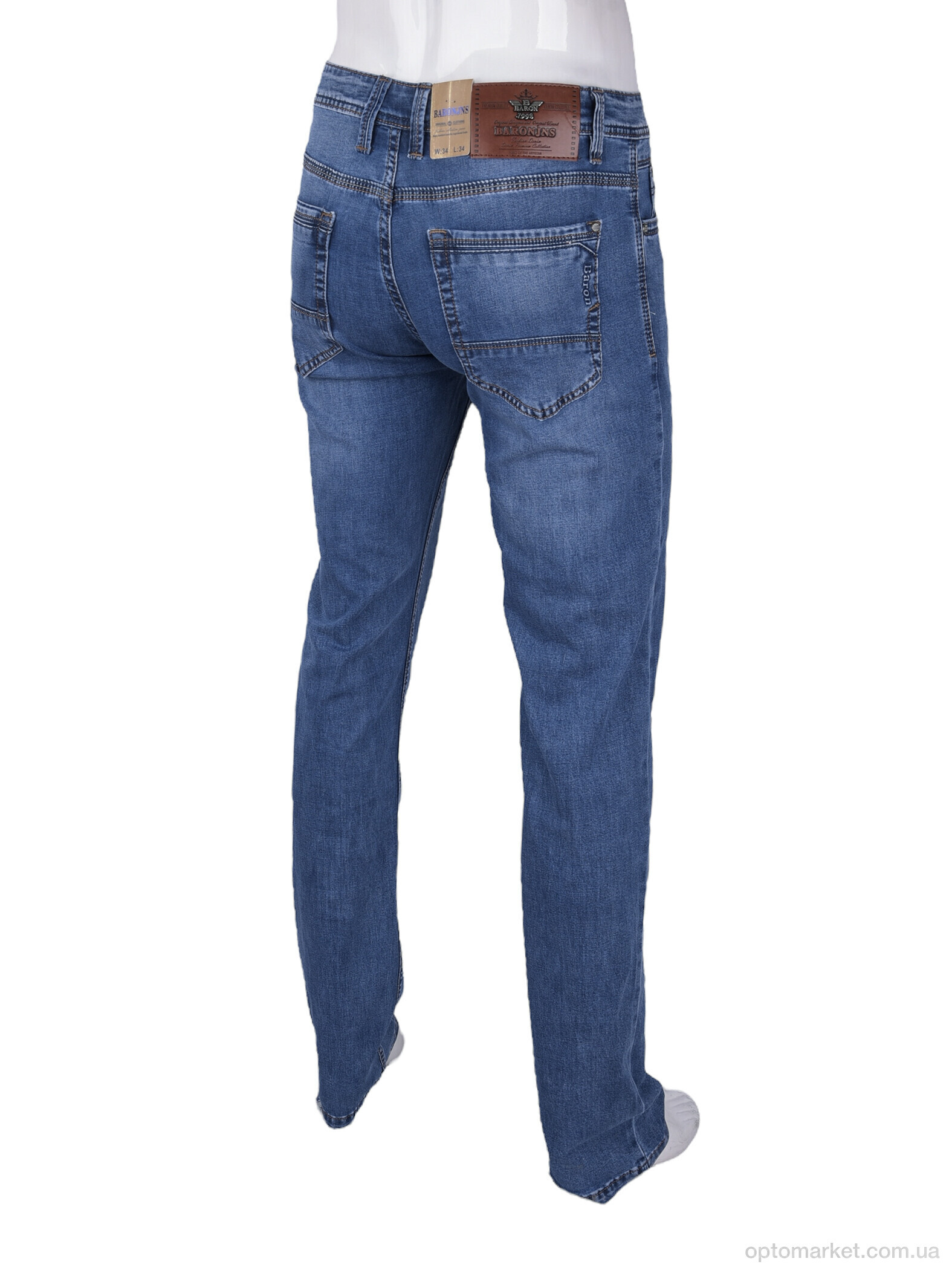 Купить Джинси чоловічі BR9378 Baron синій, фото 2