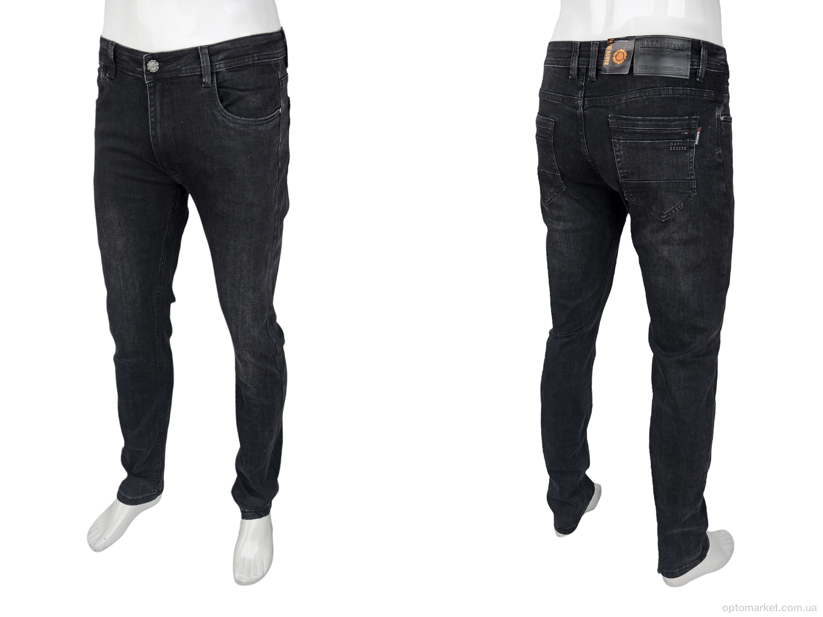 Купить Джинси чоловічі BR9411 Baron чорний, фото 3