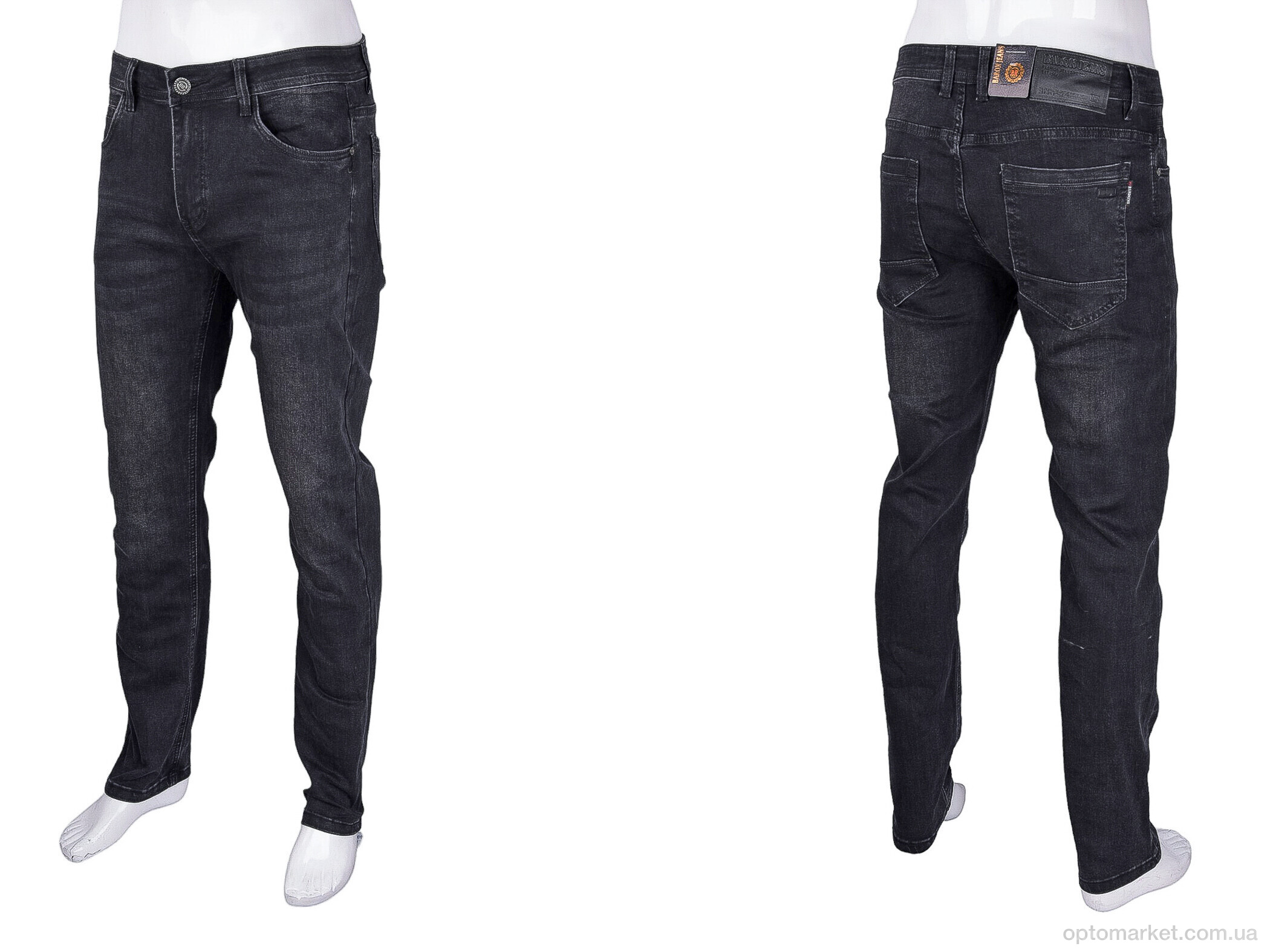 Купить Джинси чоловічі BR9418 Baron чорний, фото 3