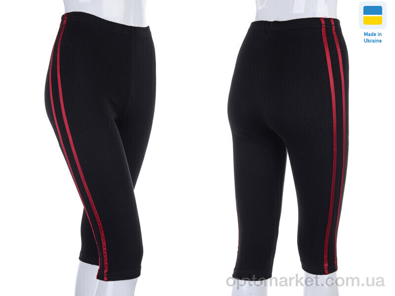 Купить Бриджі жіночі Бриджі смужка бордовий (4XL) STARK чорний, фото 3