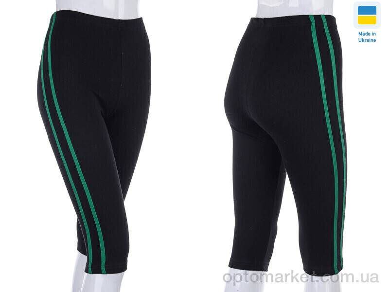 Купить Бриджі жіночі Бриджі смужка зелений (2XL) STARK чорний, фото 3