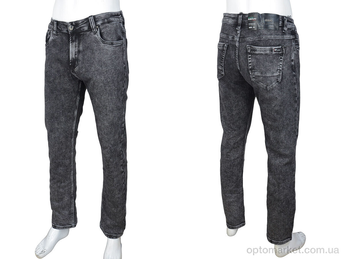 Купить Джинси чоловічі BRM9319BT Baron сірий, фото 3