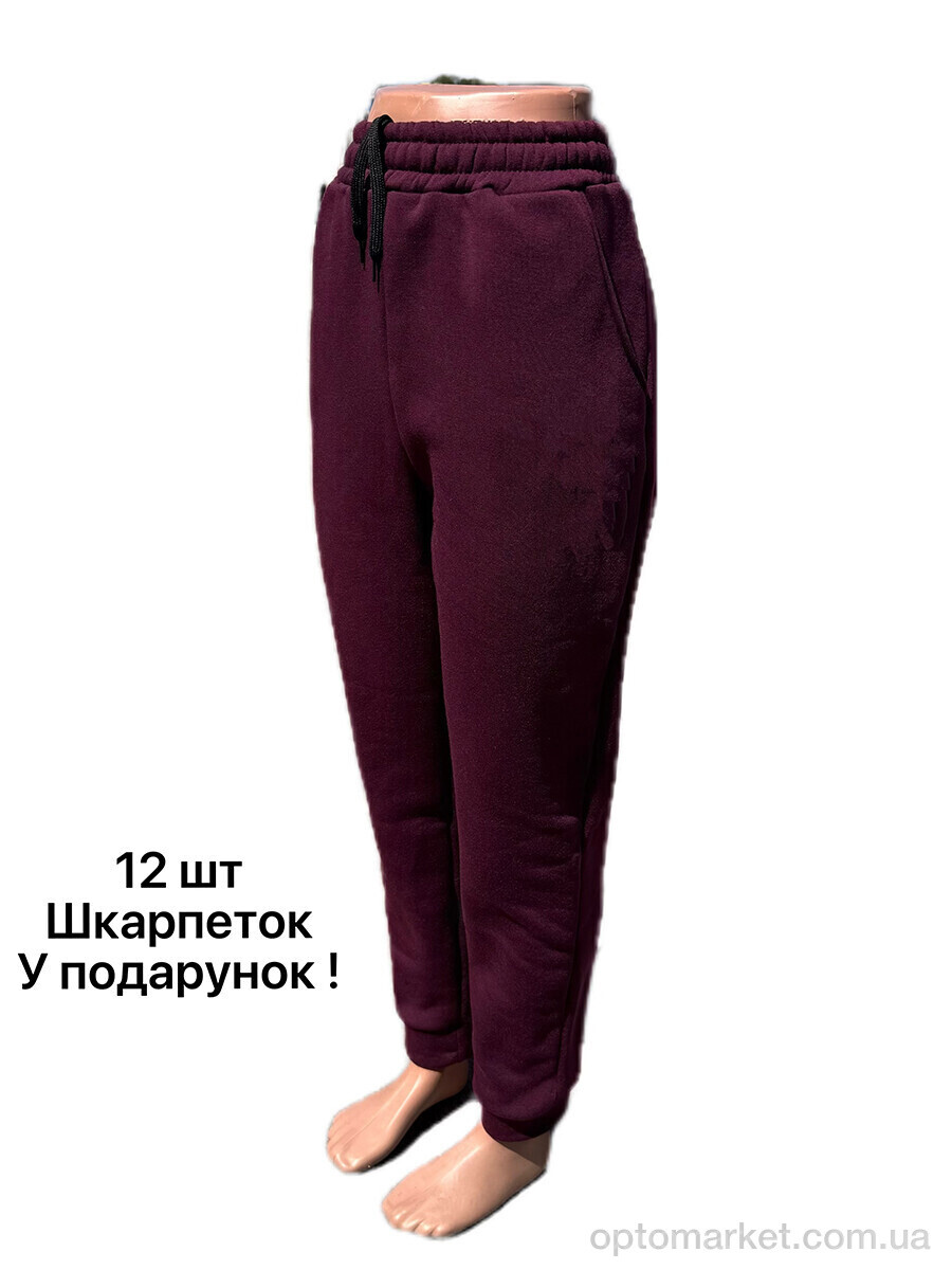 Купить Спортивні штаны жіночі Брюки спорт жіночі бордовий Riza бордовий, фото 1