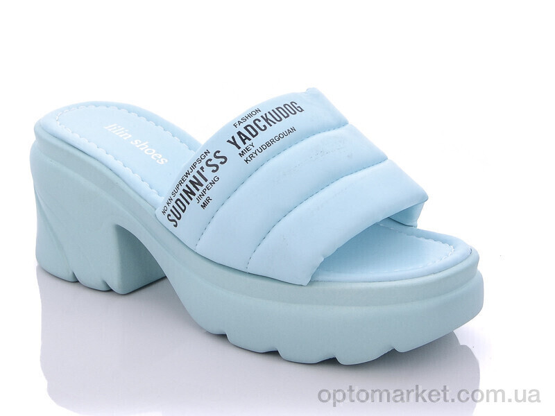 Купить Шльопанці жіночі BT4-2 Lilin shoes блакитний, фото 1