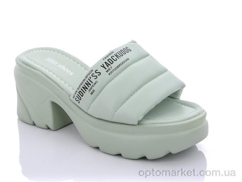 Купить Шльопанці жіночі BT4-8 Lilin shoes зелений, фото 1