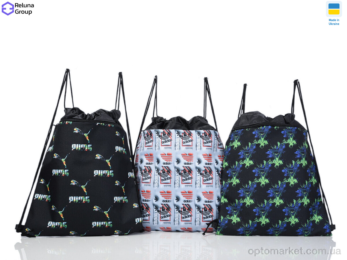 Купить Рюкзак-мішок унісекс BX001-1 mix Reluna Group мікс, фото 2