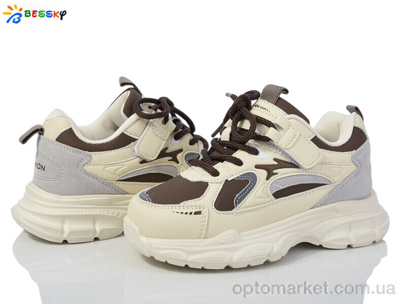 Купить Кросівки дитячі BY3663-4C Bessky бежевий, фото 1