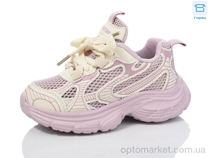 Купить Кросівки дитячі BY81-4 Смайлик рожевий, фото 1