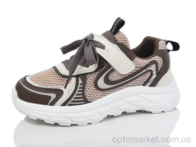 Купить Кросівки дитячі BY89-24 Смайлик коричневий, фото 1