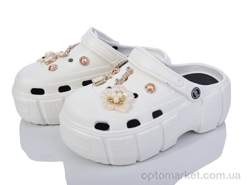Купить Крокси жіночі C007-2 Comfort білий, фото 1