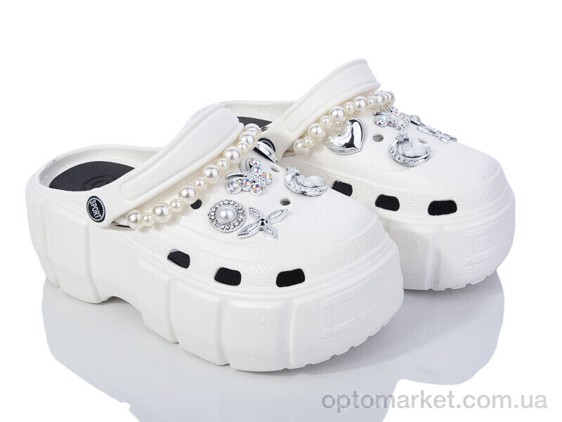 Купить Крокси жіночі C010-2 Comfort білий, фото 1