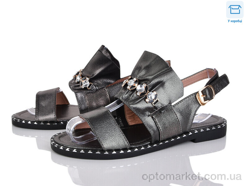 Купить Босоніжки жіночі C011-1 Fuguiyun графіт, фото 1