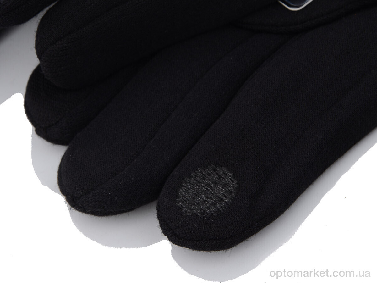 Купить Рукавички чоловічі C01М трикотаж махра RuBi чорний, фото 2