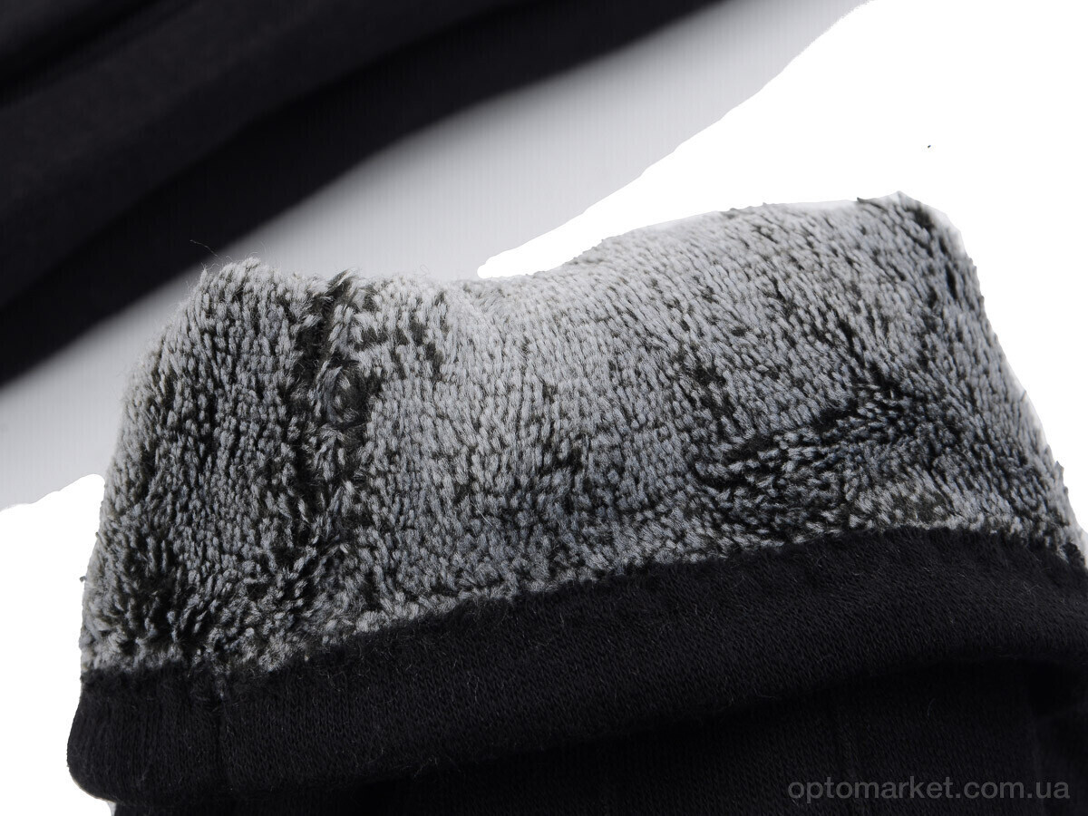 Купить Рукавички чоловічі C01М трикотаж махра RuBi чорний, фото 3