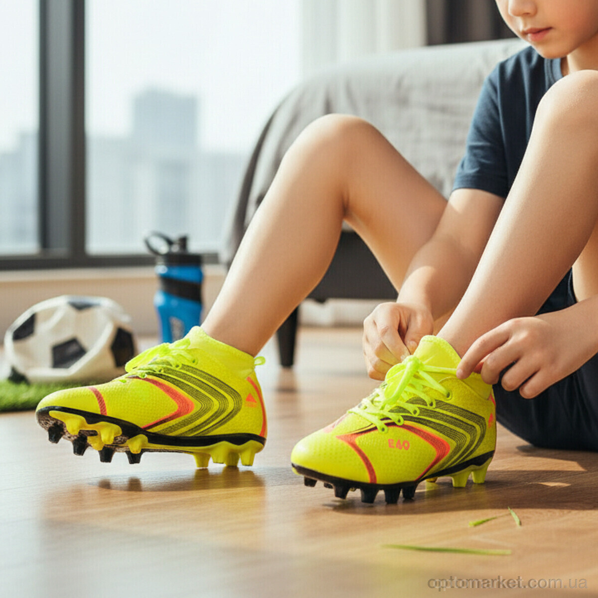 Купить Футбольне взуття дитячі C08 yellow ASHIGULI жовтий, фото 3