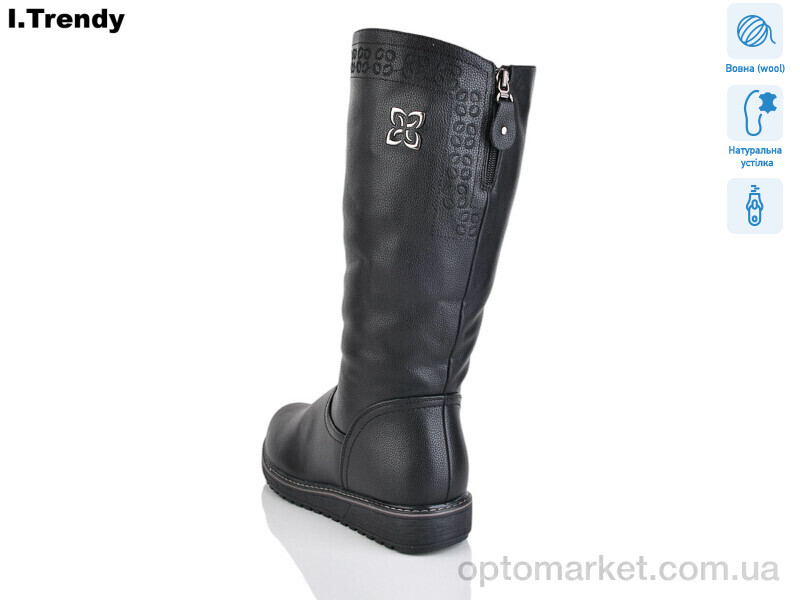 Купить Чоботи жіночі C09-1 Trendy чорний, фото 2